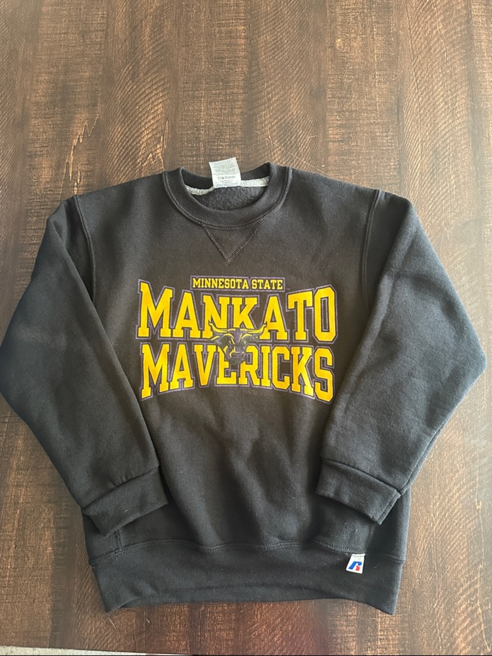 Minnesota State Mankato Mavericks Black Crewneck Sweatshirt